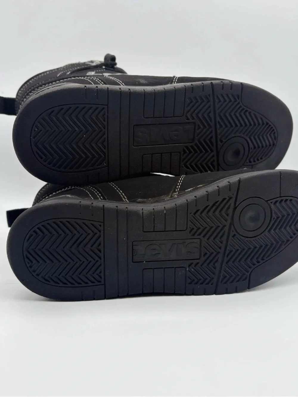Levi's Kids Black High-Top Boots with Contrast Stitching